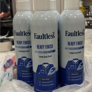 6 bottle Brand NEW Faultless Heavy Finish Ironing Spray Starch $60 value